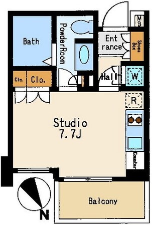 パークアクシス浅草橋の物件間取画像